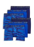 Jockey Men's Underwear Active Microfiber 5" Boxer Brief - 6 Pack, Majestic Blue/Oceanic Camo/Brilliant Blue, S
