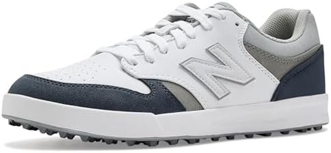 New Balance Men's Golf Shoe, White/Navy, 11.5 Wide