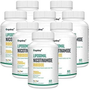 Liposomal Nicotinamide Riboside 2000 MG with TMG and Pterostilbene, Similar to NMN Supplements Boost NAD+, Support Healthy Aging, 480 Count