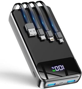 GTOCE Portable Charger,40000mAh Power Bank with 22.5W Fast Charging LED Digital Display Battery Pack with 6 Outputs 2 Inputs, Type C Powerbank Portable Charger for iPhone 17 pro Samsung AirPods,Black