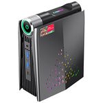 [Gaming PC] KAMRUI Mini PC AMD Ryzen 5 5600U Up to 4.2GHz, Windows 11 Pro 16GB RAM 512GB SSD Small Computer, Radeon Vega 7 Micro Desktop PERF Adjustable, RGB Light, Upgrade Capacity, 4K HDMI DP Type-C