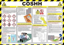 Safety First Aid Group A704T Coshh Awareness Poster, 59 x 42 cm