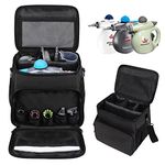 Carry Case Compatible with Bissell SteamShot Hard Surface Steam Cleaner 39N7V/39N7A,Adjustable Compartments Steam Cleaner Storage Bag,Storage Bag with Extra Pockets for Accessories(Bag Only!)