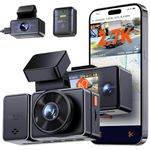 Vantrue E3 3 Channel 2.7K WiFi Car Dash Camera Front and Rear Inside, 3 Way Triple GPS Dashcam 1944P+1080P+1080P with STARVIS IR Night Vision, Voice Control, 24 Hours Parking Mode, Support 512GB Max