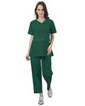 Cambia Scrub Suits OT Dress for Doctors Women/Female (XXS, Bottle Green)