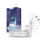 ORACURA® OC450 Dental PRO Countertop Smart Water Flosser® White | 365 Days Warranty | 2 Modes with 0-100% Adjustable Water Pressure Settings | 450ml Water Tank | 30-Day Battery Life | 8 Nozzle Tips