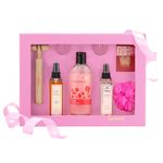 BodyHerbals Rose Essentials Bath & Body Gift Set for Women & Men - Skin Care Kit for Face and Body - Premium Packaging - Pampering Gift Hamper- Ideal Gift Box for All Occassions - Set of 7 Pcs - Gift for Birthdays, Anniversary and Special Celebrations