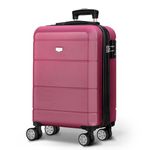 LUGG 20 Inch Jetset Lightweight Travel Carry On Suitcase, ABS, Water Resistant & TSA Lock - Easyjet Overhead (55x35x22cm)