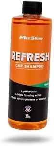 Maxshine Refresh Car Wash Shampoo (16oz) - pH Balanced, High Foaming Action, Spot-Free, Safe on Painted Surfaces - Perfect for Car Detailing