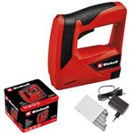 Einhell TC-CT 3.6 Li Electric Stapler (3.6 V / 1.3 Ah Battery, Staple Type: 53, Staple Length 6-14 mm, Ergonomic Handle, Comes in Metal Box with Charger and 1000 Staples)