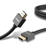 Honeywell HDMI Cable v2.0 with Ethernet, 3D/4K@60Hz Ultra HD Resolution, 3 Mtr, 18 GBPS Transmission Speed, High Speed, Compatible with all HDMI Devices Laptop Desktop TV Set-top Box Gaming Console