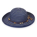 Wallaroo Hat Company Women’s Breton Sun Hat – UPF 50+, Lightweight, Packable, Modern Style, Ready for Adventure, Designed in Australia, Navy