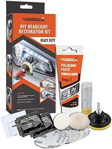 Visbella Professional Headlight Restoration Kit DIY Headlamp Brightener Car Care Repair kit Head Lense Clean (Automatic-h)