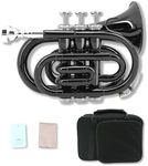 WUQIMUSC Brass Pocket Trumpet Bb Ke