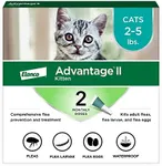 Advantage II Kitten Vet-Recommended Flea Treatment & Prevention | Cats 2-5 lbs. | 2-Month Supply