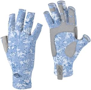 Palmyth UV Protection Fishing Fingerless Gloves UPF50+ Sun Gloves Men Women