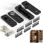 TheElves Door Hinges,Hidden Hinge for Secret Door,360 Degree Rotation Pivot Hinge for Hidden Door Bookcase and Interior Doors/Secret Door up to 570 Pounds