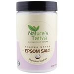 Tattvalogy Pharma Grade Epsom Salt | Magnesium Sulphate | For Muscle Relief, Feet Soak, Relieves Aches & Pain, Gardening Plants | Used In Bath and Foot soak | Face Cleanser | In Glass Jar - 900 GM