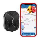 Winnes 4G GPS Tracker TK905 Outdoor Discovery Real-time Tracking Anti-theft Alert Accurate Car Tracking Device Remote Control iOS Android APP 90 Day Standby Magnet Installation Subscribe Optional