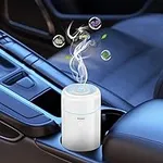 SEEDSEEL Car Diffuser Humidifier, USB Mini Cool Mist Air Essential Oil Diffuser with 7-LED Color Changing, Suitable for Car, Home, Office, Small Room.