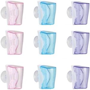 9PCS Travel Toothbrush Holder with Suction Cup, Small and Portable, Ideal for Protecting Oral Hygiene and Toothbrush Life