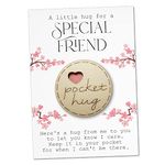 Maise & Rose A Little Pocket Hug For Friends Token | Hug Gift | Thinking Of You | Miss You | From Friend | Cheer Up Gift | Letterbox Gift | Get Well Soon | Positive Pick Me Up | Thinking Of You | TKF