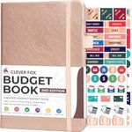 Clever Fox Budget Book 2.0 – Financial Planner & Expense Tracker Notebook. Monthly Budgeting Money Organizer. Compact, 13.5x19cm (Rose Gold)