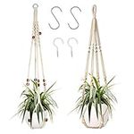 Augshy Macrame Plant Hanger, 2 Pack