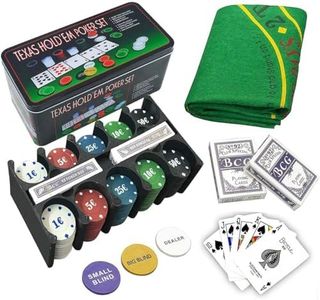 Iso Trade- Poker Texas Game Set Box Juegos de Cartas, Multicolor (600)