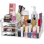 Clear Makeup Organizer with Drawers