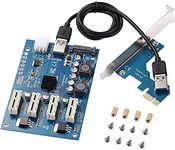 Pi+™ (PiPlus™) PCI-E to PCI-E Adapter Card PCI-E 1X to 4 X1 PCIe USB3.0 Converter Extender Adapter Card Expansion