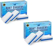 SandShark Premium Boat Scuff Erasers | Magic Eraser Sponge, Boating Accessories Gifts for Cleaning Must Have Pontoon Boat Accessories, Cleaner Gadgets for Men Women, Hull Cleaner Vinyl Seat Clean (6)