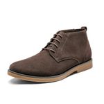 Bruno Marc Men's Chukka Dark Brown Suede Leather Chukka Desert Dress Ankle Boots Size 10 M US