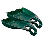 Heavy Duty Garden Leaf Grabbers Leaf Collector Grabber Set Leaves Pick Up Hand Rakes for Garden Leaf & Lawn Grass Removal Pack of 2.