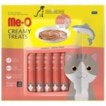 DynamicSales (India) Me-0 Creamy Stick Treats for Cat and Kitten of All Life Stages Salmon Flavour, 300g