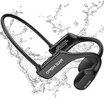 BEARTAIN Bone Sound Headphones Swimming Headphones Underwater IP68 Swimming Waterproof Headphones Wireless for MP3 Built-in 16GB Memory Perfect for Swimming, Running, Cycling