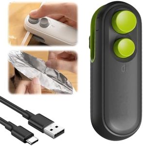 2027 New Rechargeable Mini Bag Sealer with Cutter Magnetic Back, Green