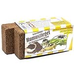 Humusziegel 2 x 650 grams of Coconut Litter for Reptiles, Terrarium Substrate, Terrarium Bedding, Ground Coconut, Tortoise Substrate, Coconut Fibre, Reptile Sand And Tortoise Bedding