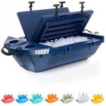 Cuddy Floating Cooler and Dry Storage Vessel – 40QT – Amphibious Hard Shell Design - Navy