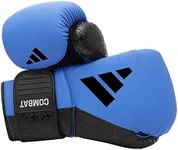 Adidas Boxing Gloves, Training, Sparring, Boxing Bag Workouts, For Men, Women, Kids, PU, Strap Provides Wrist Support, Hook, Punch, Combat 50, 8 10 12 14 16oz