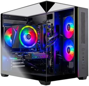 Skytech Gaming Crystal Gaming PC, AMD Ryzen 5 5500 3.6GHz, NVIDIA RTX 5050 8GB, 1TB NVMe SSD, 16GB DDR4 RAM 3200, 650W Gold PSU, Wi-Fi, Win 11, Gaming Desktop