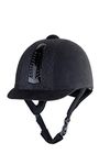 Rhinegold 0 Rhinegold Glitter Pro Hat-6.7/8-black Riding Hat, Black, 6. 7 8 UK