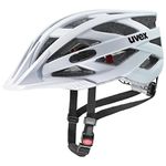 uvex i-vo cc - Lightweight All-Round Bike Helmet for Men & Women - Individual Fit - Upgradeable with an LED Light - White-Cloud - 56-60 cm