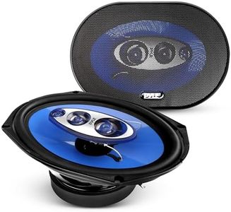 Pyle Auto Lautsprecher 6x9 Zoll 4 Wege Set 400W - Einbaulautsprecher Auto Kfz Lautsprecher mit Hochtöner Mitteltöner Car Hifi Klang klare Höhen kraftvoller Bass OEM Passform einfache Montage