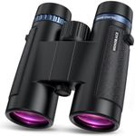 Honorace 12x42 ED Binoculars for Adults High Powered Super Bright BAK4 Prism Waterproof Binoculars for Bird Watching Hunting Hiking Safari Travel Sports Cruise Ship Stargazing