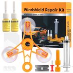 YAOBLUESEA Professional Windshield Repair Kit for Stone Chip Repair, Universal Glass Repair Set for Cars, Practical & Quick & Easy, WITHOUT UV Lamp