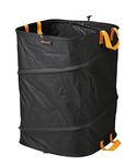 Fiskars PopUp Garden Bag with Handles, Space-saving Folding, Capacity: 175 L, Height: 70 cm, Width: 50 cm, Black/Orange, Ergo, 1028372