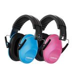 2 Pack Noise Canceling Headphones for Kids, Kids Ear Protection Earmuffs for Autism, Toddler, Children, Noise Cancelling Sound Proof Earmuffs/Headphones for Concerts, Air Shows, Fireworks