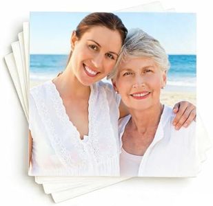 (100 Pcs) Custom Napkins with Photo, Personalized 3 Ply Cocktail Napkins Print with Your Business Logo, Wedding Crest, or Other Image, 5"x5"