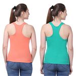 Splash Women's Cotton Rich Racerback Tank Top